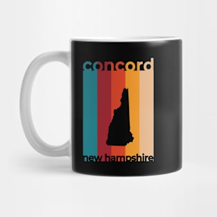 Concord New Hampshire Retro Mug